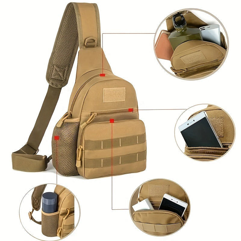 Tactical Shoulder Bag for Outdoor Hiking Camping Fishing