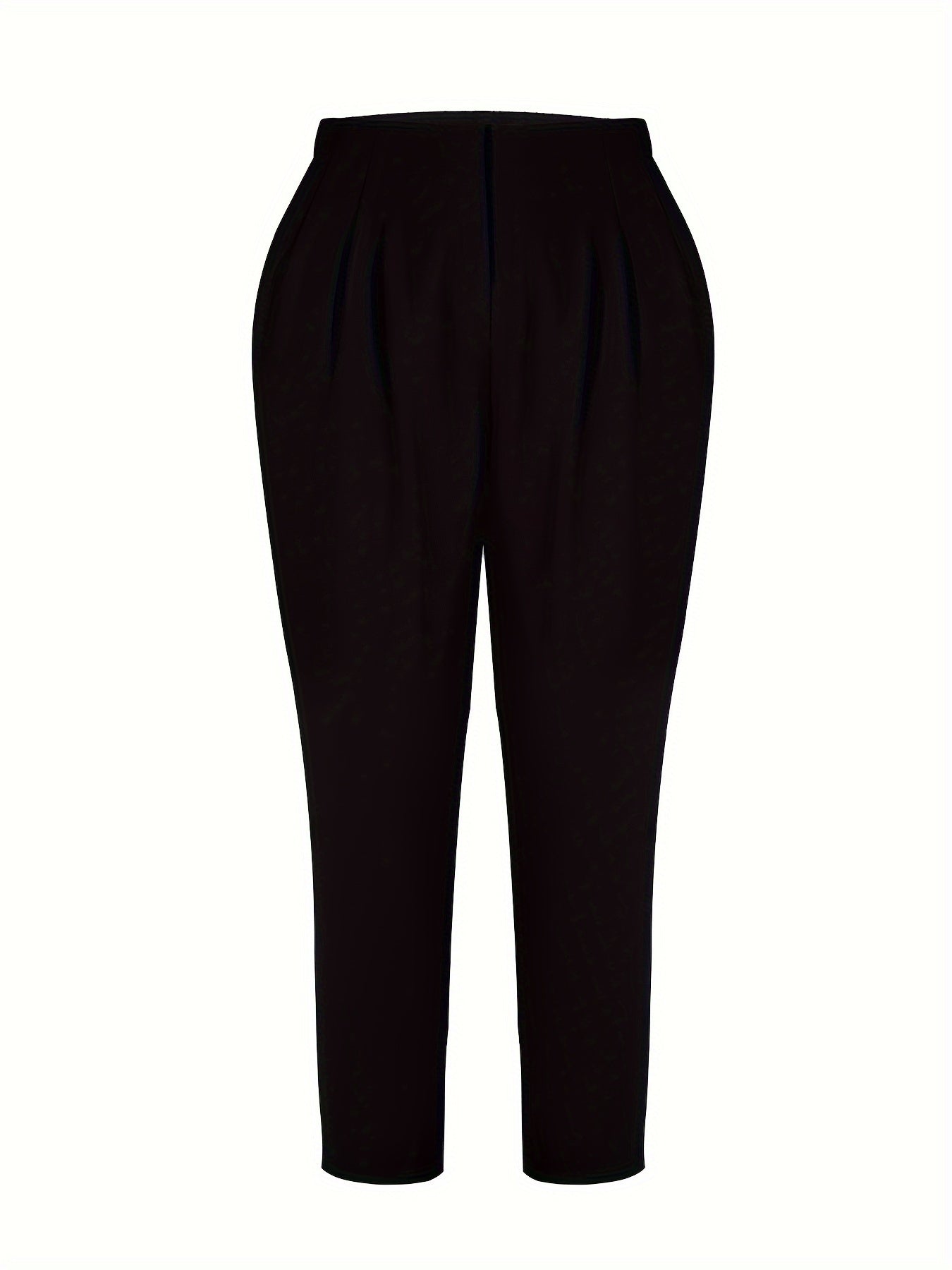 Women's Plus High Rise Tapered Leg Trousers
