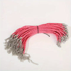 10pcs Mixed Leather Lace Braided Bracelet Rope DIY Jewelry Hand Braided Rope