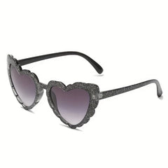 Heart Sunglasses For Women Men Gradient Lens Glasses Photo Props UV400