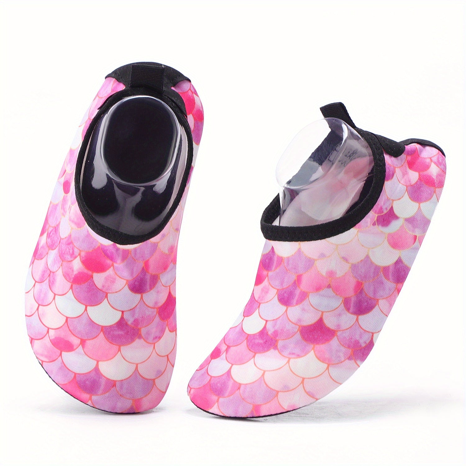 Quick Dry Non Slip Boys' Pink Fish Scale Water Shoes
