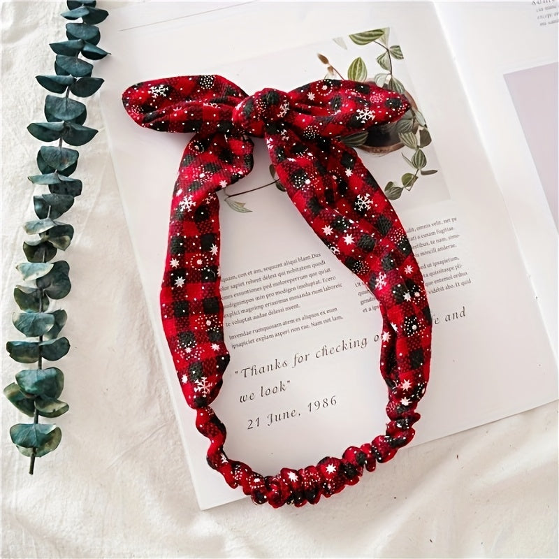 Christmas Headbands Bow Hair Hoops Party Decor Photography Props