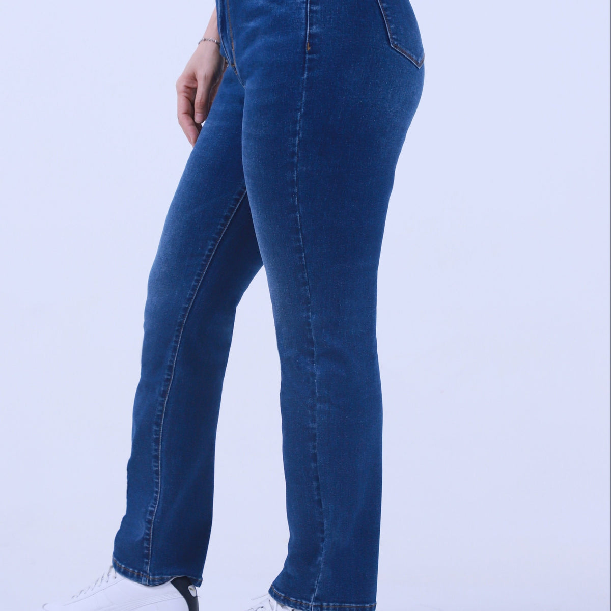  Button Fly Flared Leg Denim Pants