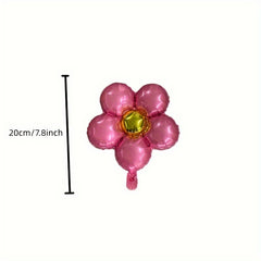 5pcs Flower Balloons for Outdoor Birthday Photo Decoration