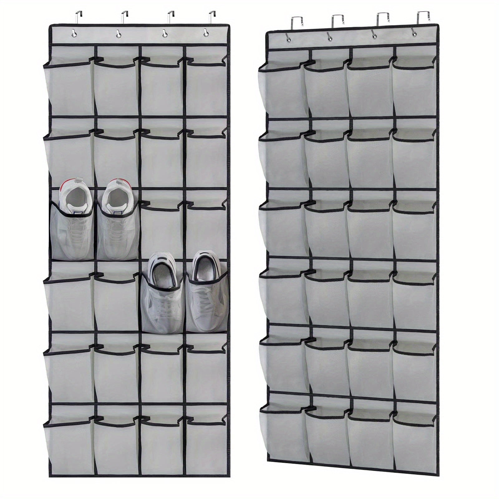 24 Pockets Over The Door Hanging Shoe Organizer 56 01cm X 22 0cm