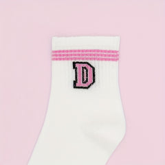 10 20 30 Pairs Letter Print Socks Breathable Sports Short Socks Women's Stocking