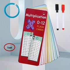 Multiplication Flashcards with Self-Checking Function