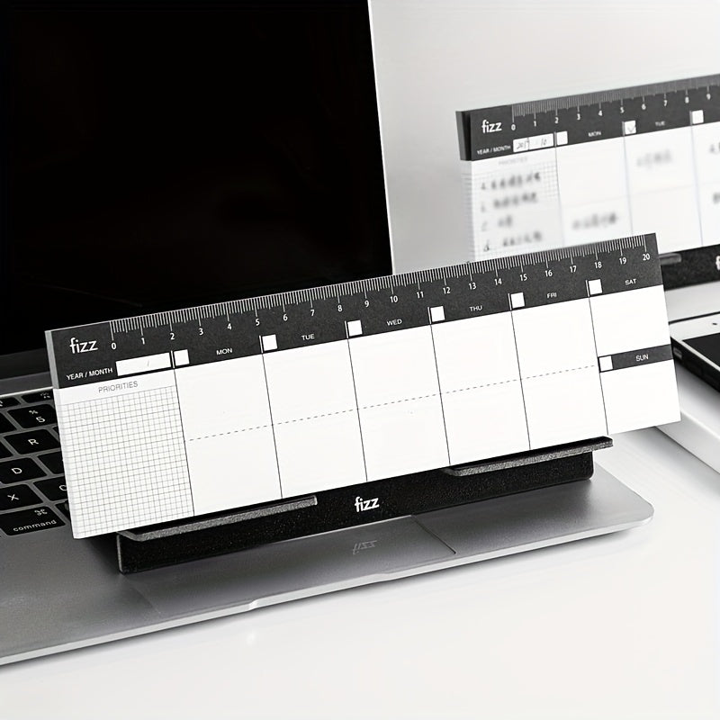 Scaffold Notepad with Ruler Week Planner