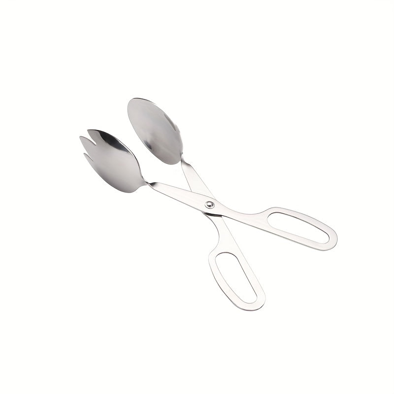 1pc Stainless Steel Kitchen Tongs Salad Clips Multipurpose Kitchen Clips