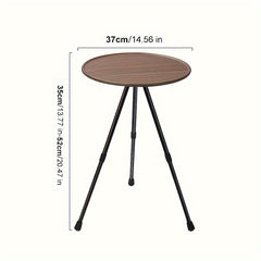 Aluminum Folding Small Round Table Coffee Table for Outdoor Camping Picnic BBQ