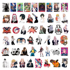 100 PCS CHAINSAW MAN Graffiti Stickers - Waterproof PVC Stickers
