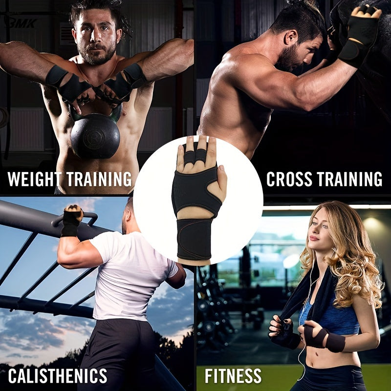 Unisex Weightlifting Fingerless Gloves For Fitness Gym