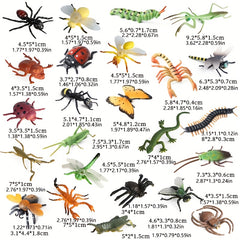 24pcs Insect Model Set Butterfly Bee Praying Mantis Dragonfly Spider