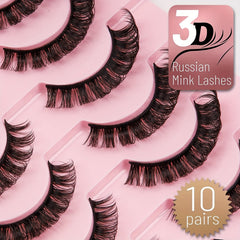 3D False Eyelashes Simulated Thick Curling Lashes Natural Look