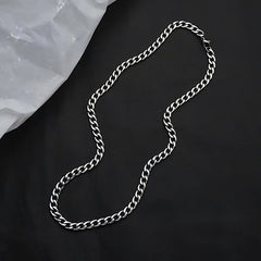24IN Titanium Steel Cuban Chain - No Rust or Fading