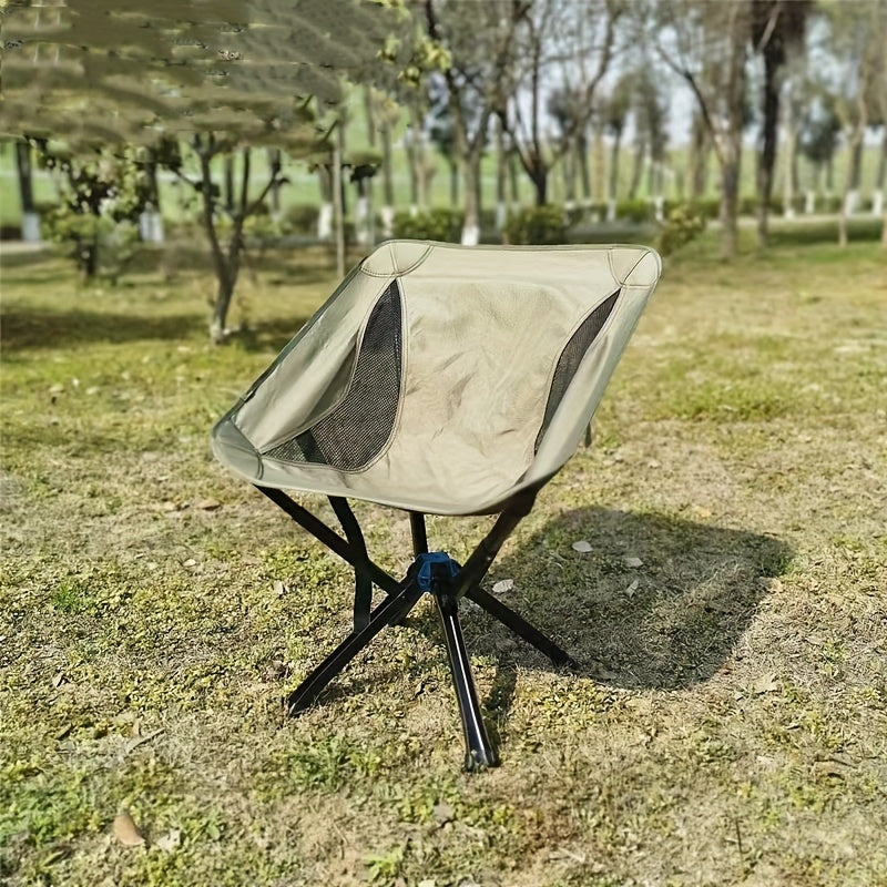 Portable Aluminum Alloy Folding Chair with Umbrella for Outdoor Camping