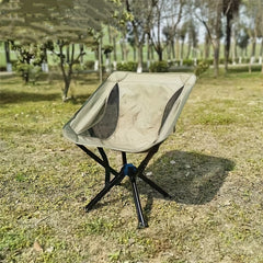 Portable Aluminum Alloy Folding Chair with Umbrella for Outdoor Camping