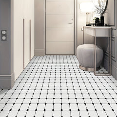 5pcs Adhesive Floor Tiles Vinyl Flooring Peel Stick Kitchen Bathroom