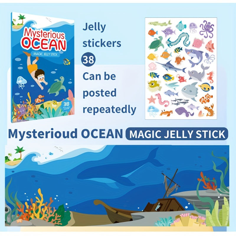 Reusable Sticker Books Educational Toys for Kids