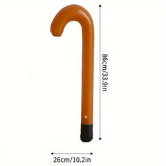 Inflatable Walking Aid Cane Costume Set for Halloween Pranks