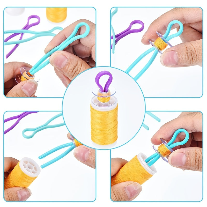 30pcs Bobbin Thread Holders Bobbin Clips for Bobbins Embroidery Quilting