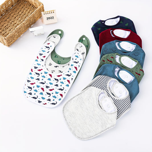 Soft & Absorbent Unisex Burp Cloth & Bib Sets - 3 Pack