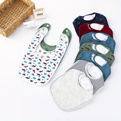 Soft & Absorbent Unisex Burp Cloth & Bib Sets - 3 Pack