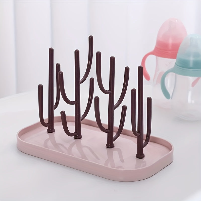 Tree Branch Baby Bottle Drying Rack with Base