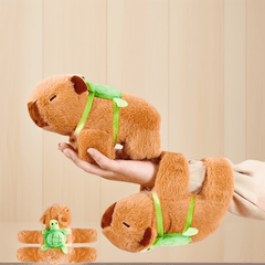 3pcs Capybara Turtle Backpack Handheld Lollipop Plush Set Fun Birthday Gift