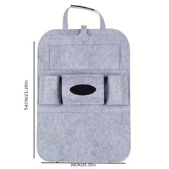 Car Seat Storage Bag Felt Organizer for Bottles Phones Tissues