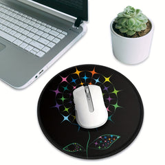 Colorful Patterned 20x20cm Gaming Mouse Pad - Non-Slip Rubber Base