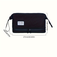 Large Capacity Travel Toiletry Bag with Multiple Compartments