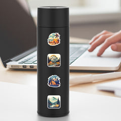 55pcs Adventure Camping Tent Stickers Rustic Nature Decals