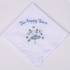 Bridal Wedding Handkerchiefs with Lace Trim Something Gift