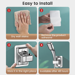 Shower Head Holder Universal Handheld Bracket Wall Mount