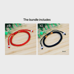Adjustable Red String Bracelet Lucky Bangle Women Men Jewelry
