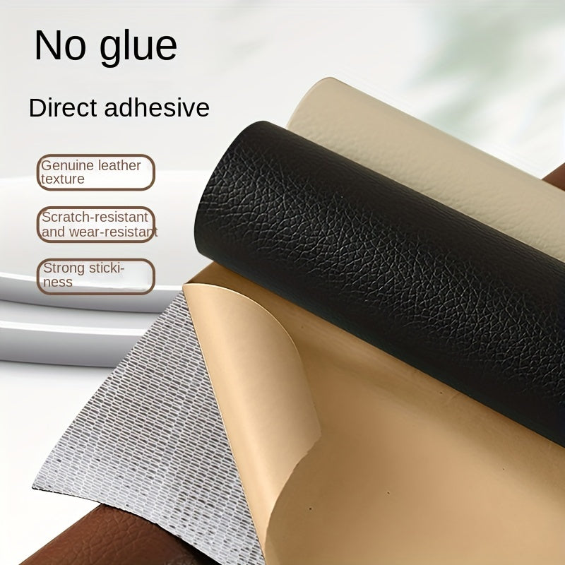 Self Adhesive Leather Patch Back Glue Fabric Upholstery Leather