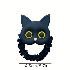 Cartoon Cat Hair Tie Sweet Animal Hair Rope Ponytail Holder