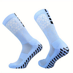 Non-slip Silicone Bottom Football Socks Mid Calf Breathable Soccer Socks