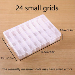 Transparent Plastic Storage Box for Sticky Notes, Stationery, Jewelry, Nail Art