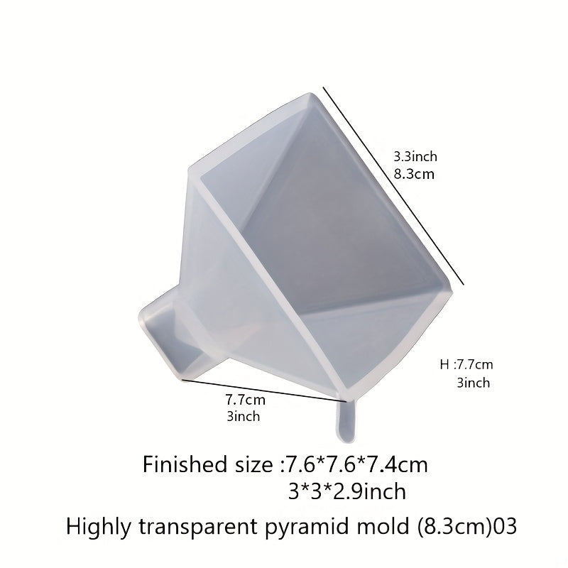 Crystal Drip Resin Mirror Pyramid Mold Set