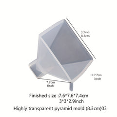 Crystal Drip Resin Mirror Pyramid Mold Set