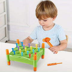 Educational Hammering Toy for Ages 3 PP Plastic Pegboard Game