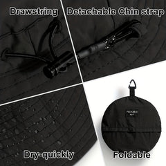 Breathable Waterproof Bucket Hat for Outdoor Sun Protection