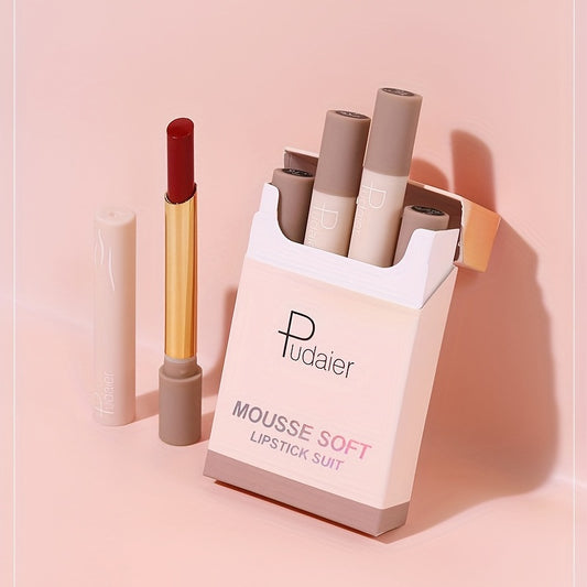 4Pcs Soft Velvet Liquid Lipstick Set Long Lasting Moisturising Lip Stain