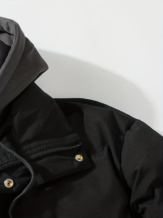 Men's 2 In 1 Casual Outdoor Sports Zip Padded Hooded Jacket