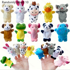 10pcs Mini Animal Finger Puppets Educational Games Creative Play Gift