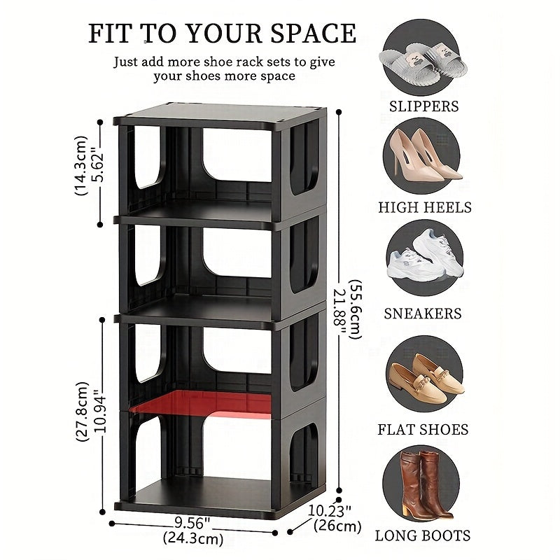 1pc Layer Shoe Rack Shoe Storage Stand Space Saving Shelf Organizer