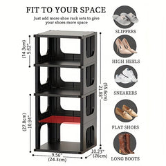 1pc Layer Shoe Rack Shoe Storage Stand Space Saving Shelf Organizer