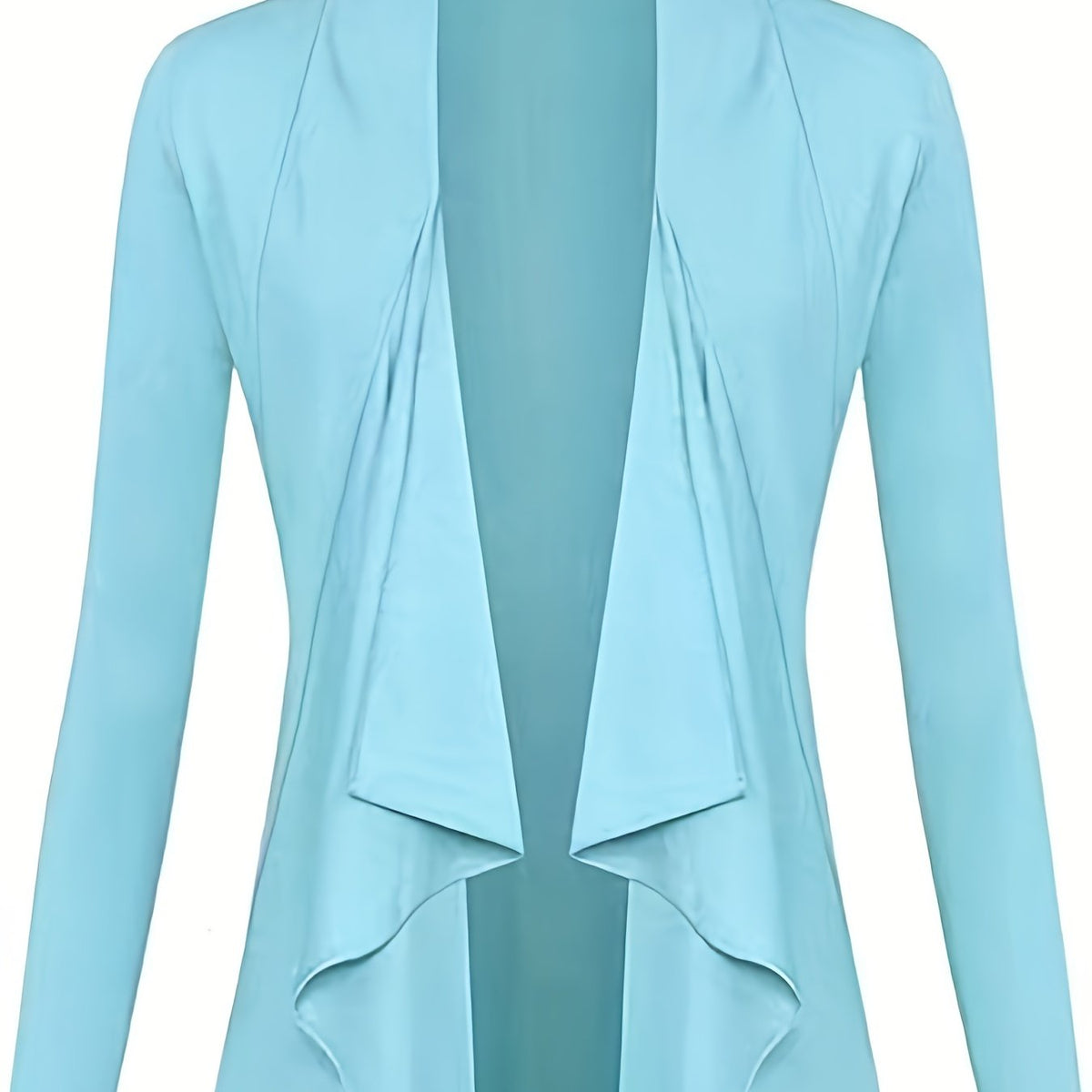  Open Front Long Sleeve Cardigan